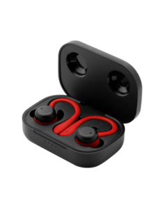 Auriculares deportivos phoenix spartan bluetooth 5.3 manos libres detalles en rojo