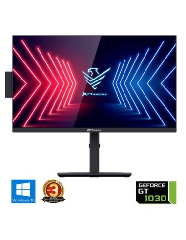 Ordenador pc all in one aio phoenix unity 1030g 24 pulgadas fhd - intel i3 10105 nvidia gt 1030 - 8gb ddr4 crucial - 480 gb ssd